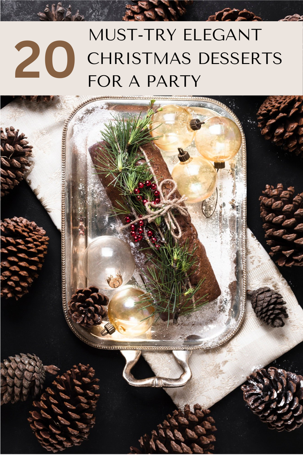 elegant christmas desserts featured image